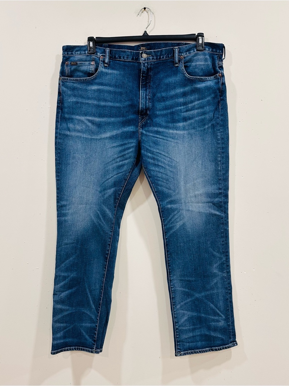 Polo Ralph Lauren Men's Jeans 44Bx32 Big & Tall Blue Denim Straight Fit 175/112C